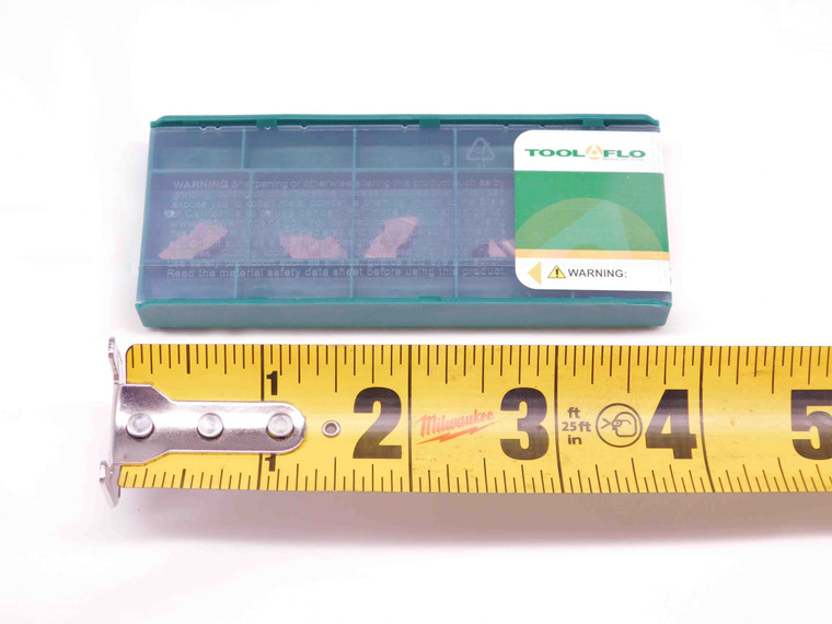 5pcs TOOL FLO FLG-2031R AC3R TiAlN CARBIDE INSERTS .031" CUT WIDTH TOP NOTCH - DM0087TFLO