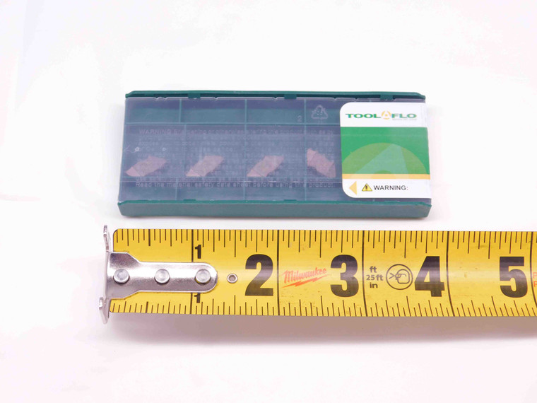 5pcs TOOL FLO FLG-2062R-CB AC50C TiAlN CARBIDE INSERTS .062" CUT WIDTH TOP NOTCH - DM0088TFLO
