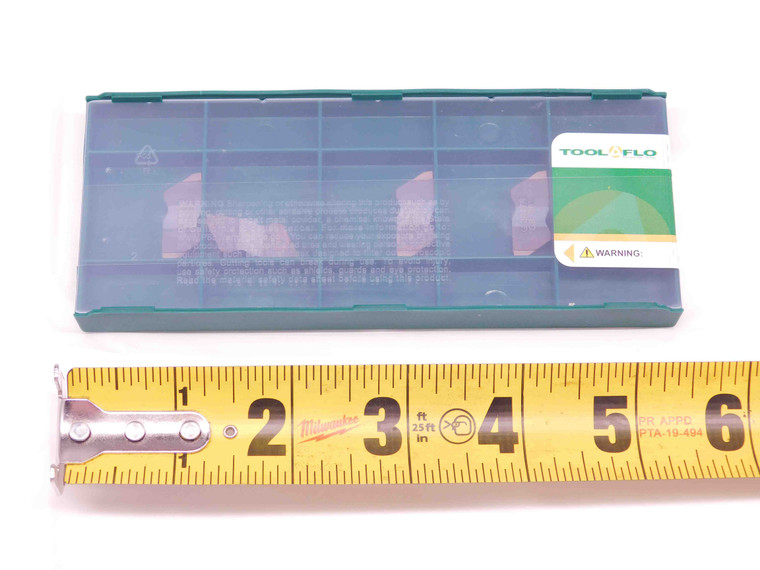 5pcs TOOL FLO FLG-3047R-CB AC3R TiAlN CARBIDE INSERTS .047" CUT WIDTH TOP NOTCH - DM0094TFLO