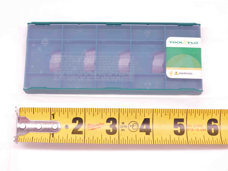 5pcs TOOL FLO FLT-3R-HCB AC22R TiAlN CARBIDE INSERTS 6-20 EXT TPI / 5-12 INT TPI - DM0099TFLO