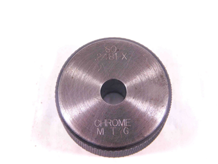 .2481 CLASS X MASTER PLAIN BORE RING GAGE .2500 -.0019 UNDERSIZE 1/4 6.302 mm - EA0013AW5