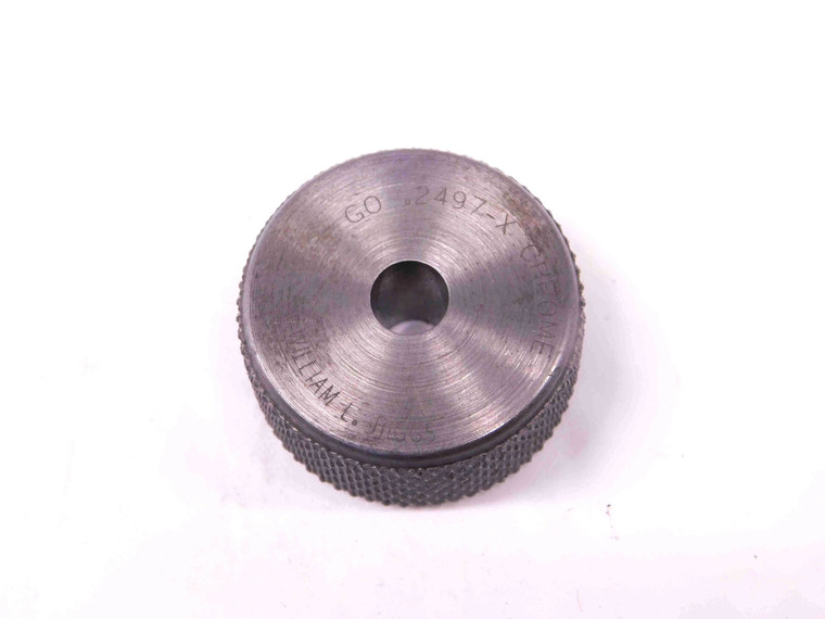 .2497 CLASS X MASTER PLAIN BORE RING GAGE .2500 -.0003 UNDERSIZE 1/4 6.342 mm - EA0037AW5