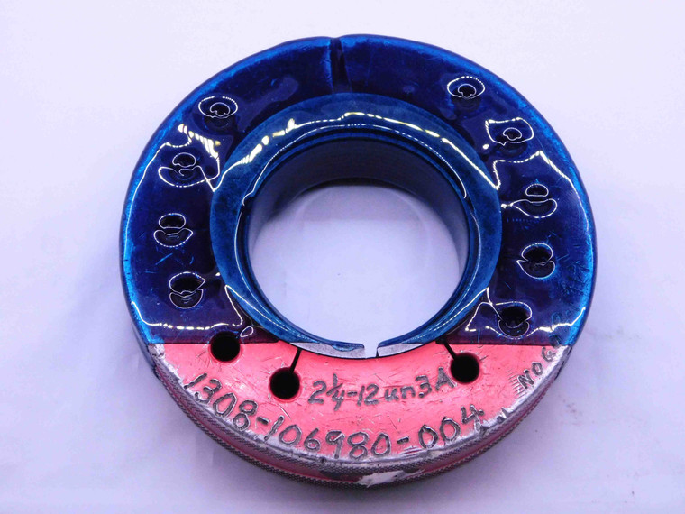 2 1/4 12 UN 3A THREAD RING GAGE 2.25 2.250 2.2500 NO GO ONLY P.D. = 2.1914 CHECK - DW35011LVR