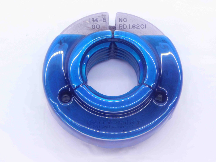 1 3/4 5 NC THREAD RING GAGE 1.75 5 GO ONLY P.D. = 1.6201 UNC 3A INSPECTION CHECK - DW35013LVR