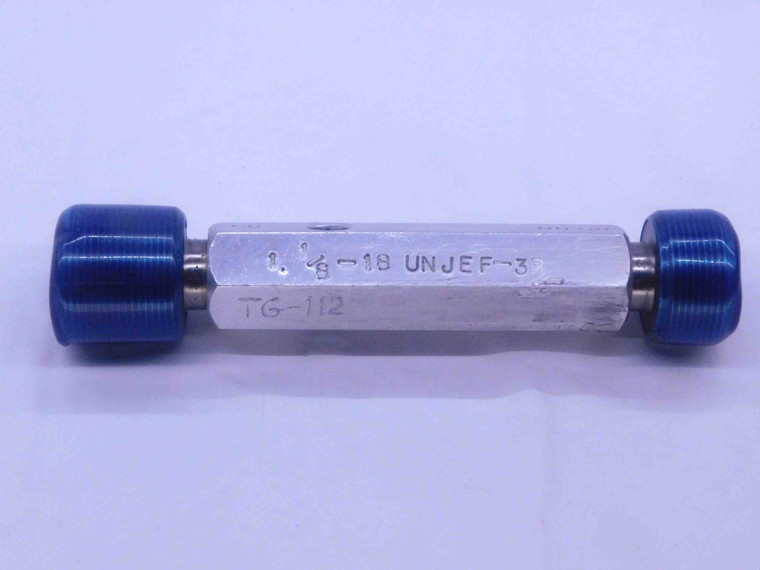 1 1/8 18 UNJEF 3B THREAD PLUG GAGE 1.125 GO NO GO P.D.'S = 1.0889 & 1.0935 CHECK - DW35027LVR