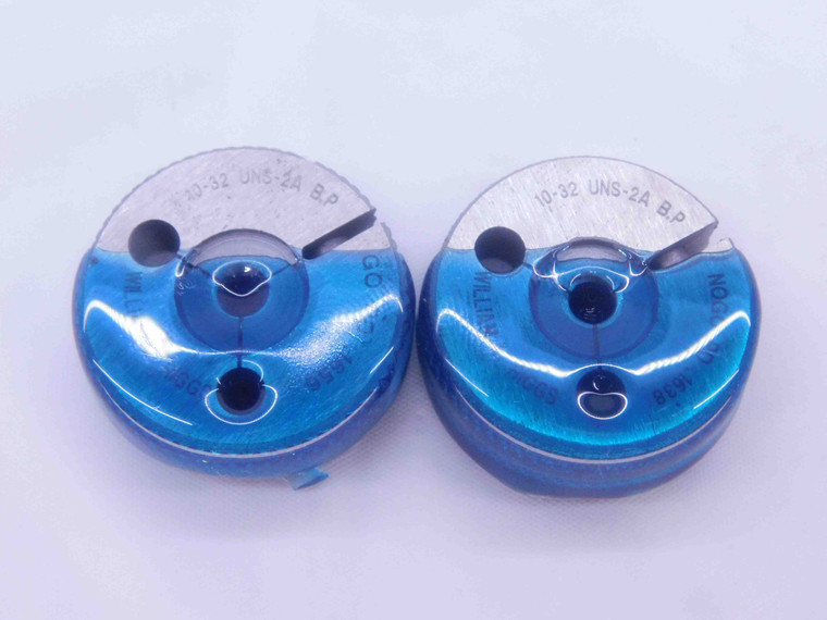 10 32 UNS 2A BEFORE PLATE THREAD RING GAGES #10 .190 GO NO GO PDS= .1656 & .1638 - DW35046AW5