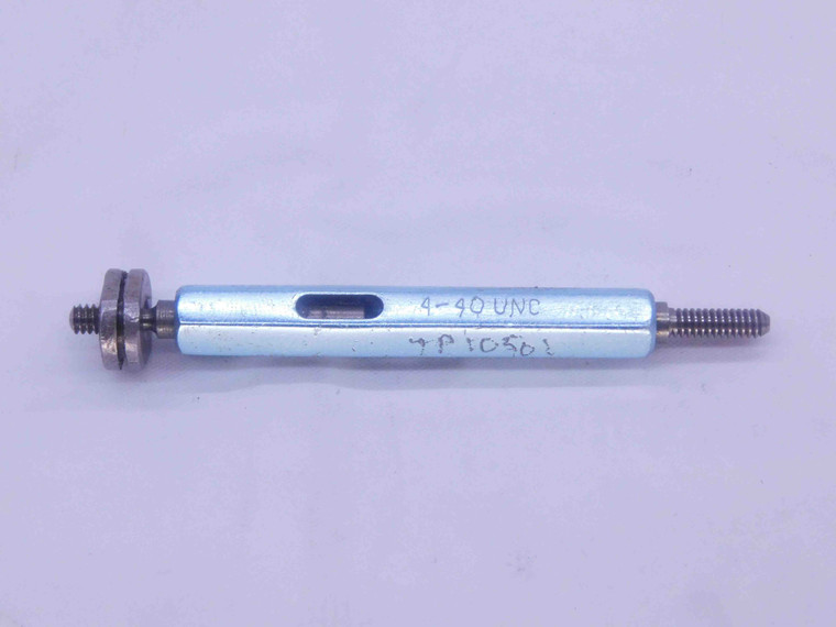 4 40 UNC SPECIAL THREAD PLUG GAGE #4 .112 GO NO GO P.D.'S = .0966 & .1000 CHECK - DW34960CT4