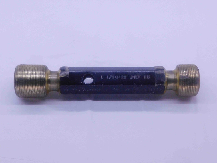1 1/16 18 UNEF 2B THREAD PLUG GAGE 1.0625 GO NO GO P.D.'S = 1.0264 & 1.0326 - DW34970AW5