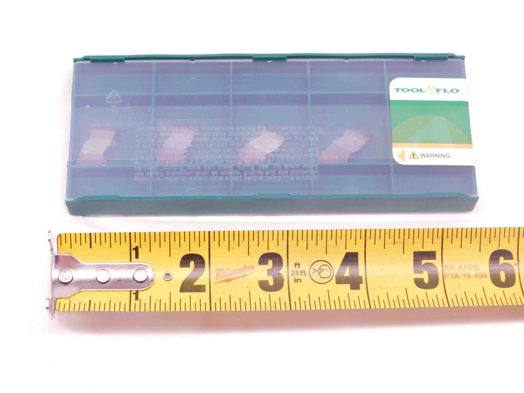 5pcs TOOL FLO FLT-3R AC3R TiAlN CARBIDE INSERTS 6-20 EXT, 5-12 INT TPI TOP NOTCH - DM0121TFLO