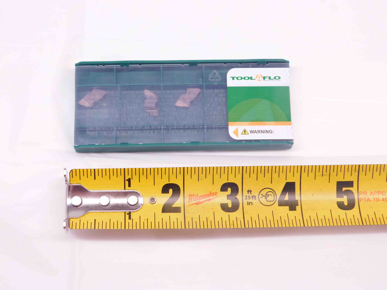 5pcs TOOL FLO FLG-2062R AC3R TiAlN CARBIDE INSERTS .062" CUT WIDTH TOP NOTCH - DM0129TFLO