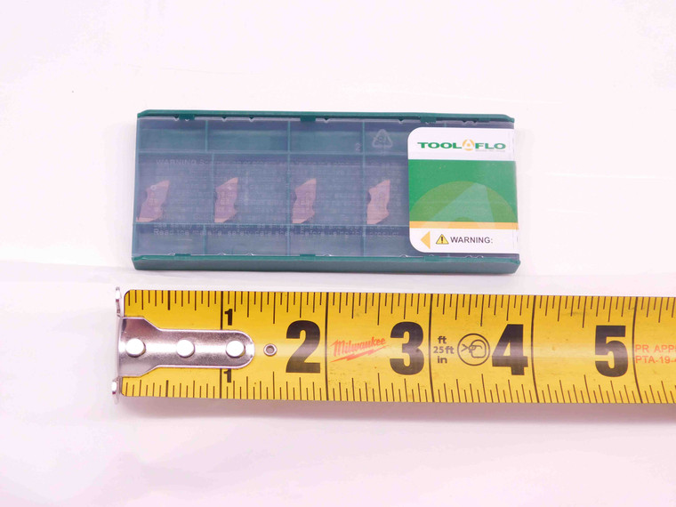 5pcs TOOL FLO FLG-2031R AC50C TiAlN CARBIDE INSERTS .031" CUT WIDTH TOP NOTCH - DM0136TFLO