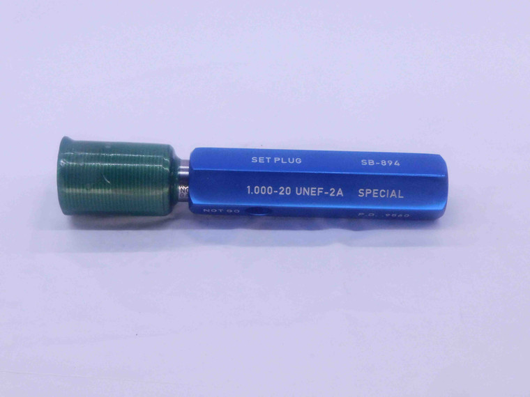 1" 20 UNEF 2A SPECIAL SET THREAD PLUG GAGE 1.0 1.00 NO GO ONLY P.D. = .9560 - DW35076AW5