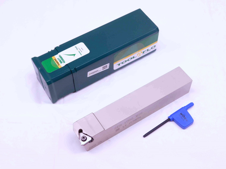 NEW TOOL FLO AL-1003R TURNING TOOL HOLDER 1" SHANK 3/8 I.C. LAYDOWN SER 1000 M16 - DM0149TFLO