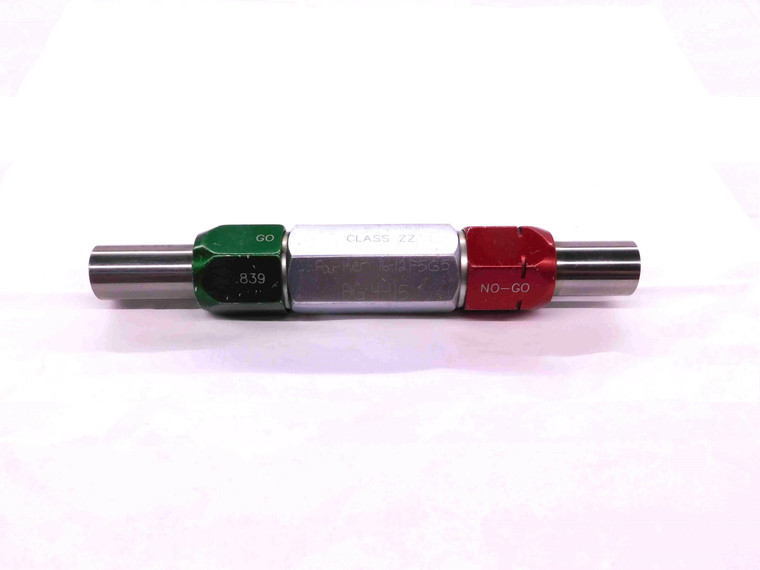 .8390 & .8490 CL ZZ PIN PLUG GAGE GO NO GO .8438 -.0048 27/32 21.311 .839 .849 - EA0062CT4