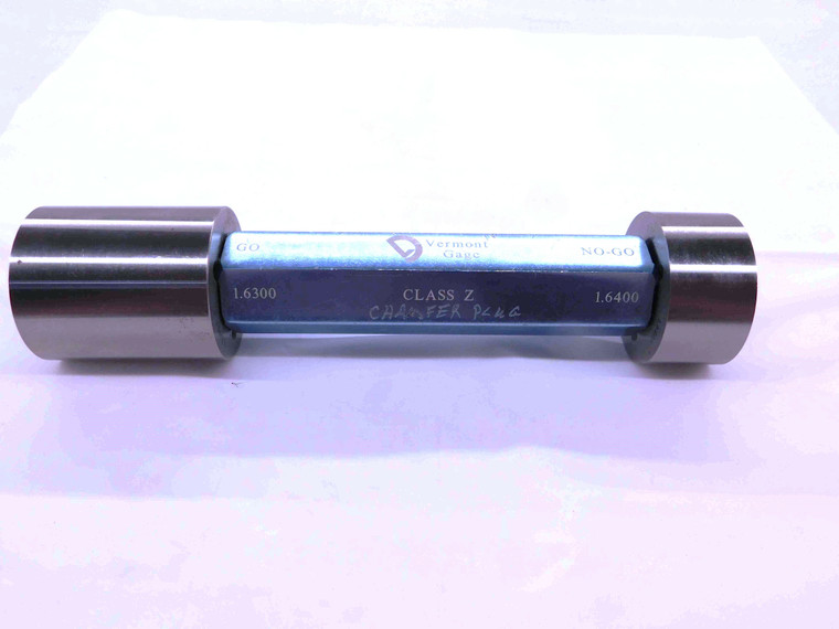 1.6300 & 1.6400 CL Z PIN PLUG GAGE GO NO GO 1.6406 1 41/64 41.656 1.630 1.640 - EA0075CT4