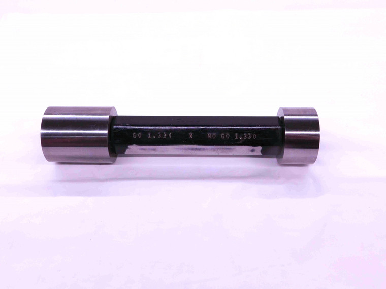 1.3340 & 1.3380 CL X PIN PLUG GAGE GO NO GO 1.3438 -.0058 1 11/32 34 1.334 1.338 - EA0092CT4