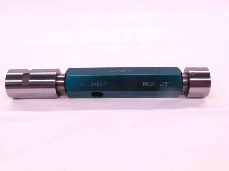 .9460 & .9570 CL Z PIN PLUG GAGE GO NO GO .9531 +.0039 61/64 24 mm .946 .957 - EA0096CT4