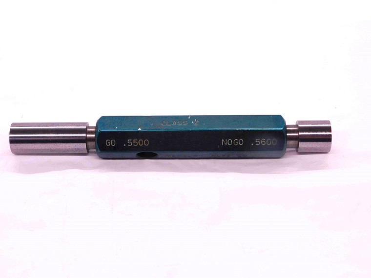 .5500 & .5600 CL Z PIN PLUG GAGE GO NO GO .5625 -.0025 9/16 14 mm .550 .560 - EA0113CT4