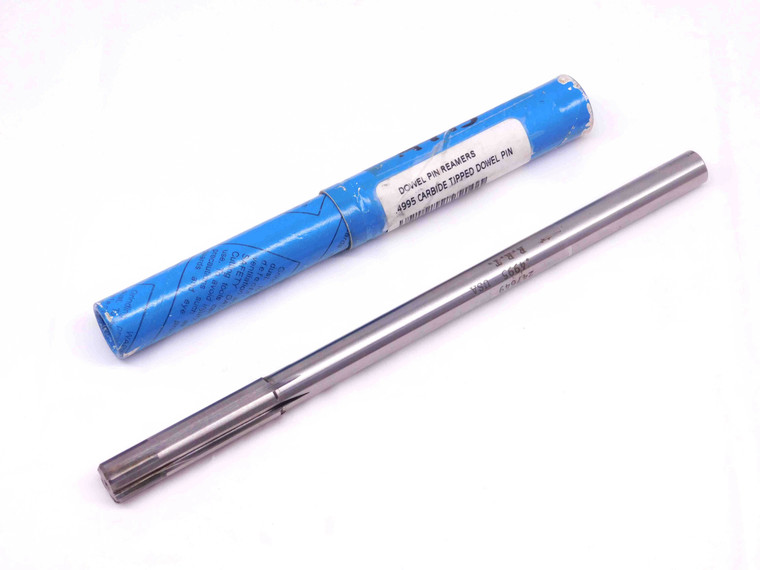NEW R.R.T. 0.4995 OD HSS CARBIDE TIPPED REAMER 6 FL .4995 .5000 UNDERSIZE USA - DM0234AU5