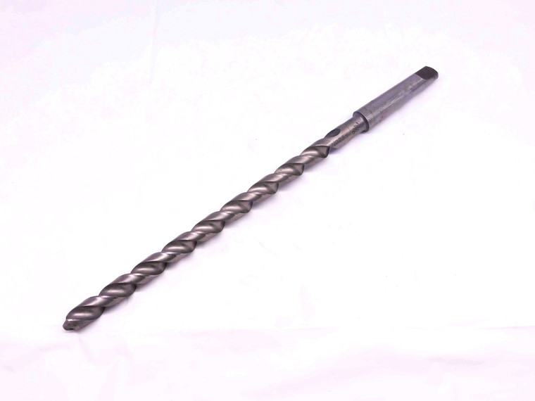 9/16 O.D. HSS TWIST DRILL BIT 40284 MORSE TAPER #2 SHANK 9 1/2 LOC .5625 MT2 - DM0259LVR