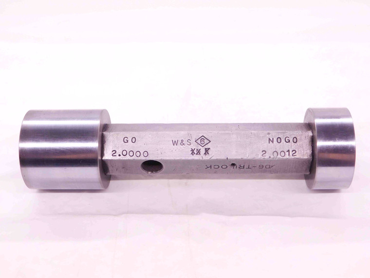 2.0000 & 2.0012 PIN PLUG GAGE GO NO GO ONSIZE 2.0 51 mm 2.000 INSPECTION CHECK - EA0281AW4