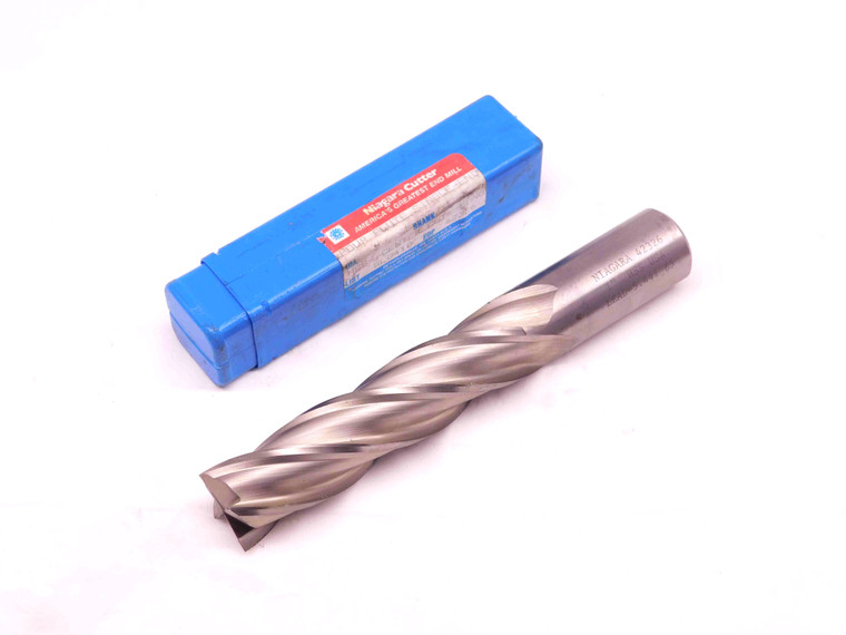NEW NIAGRA CUTTER 1" O.D. 4" LOC HSS END MILL 1" SHANK 4 FL SLC410 - 42326 1.0 - DM0312AE5