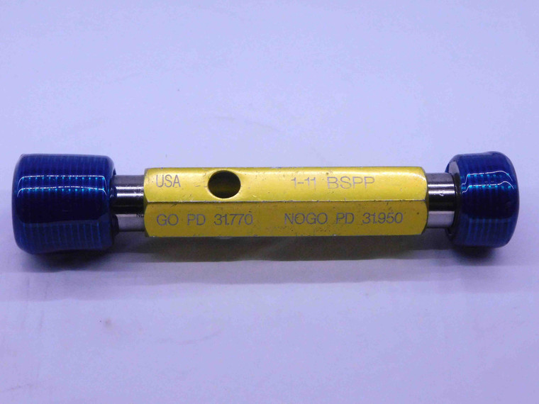 1" 11 BSPP PIPE THREAD PLUG GAGE 1.0 1.00 GO NO GO P.D.'S = 31.770 & 31.950 G1 - DW35232AD5