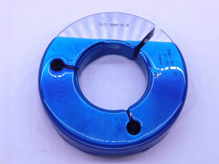 2" 11 BSPP B PIPE THREAD RING GAGE 2.0 2.00 2.000 NO GO ONLY P.D. = 57.775 G2 - DW35235AD5