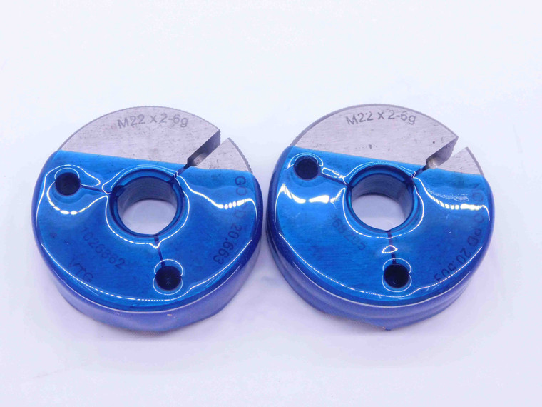 M22 X 2 6g VERMONT THREAD RING GAGES 22 2.0 GO NO GO P.D.'S = 20.663 & 20.503 - DW35243CF4