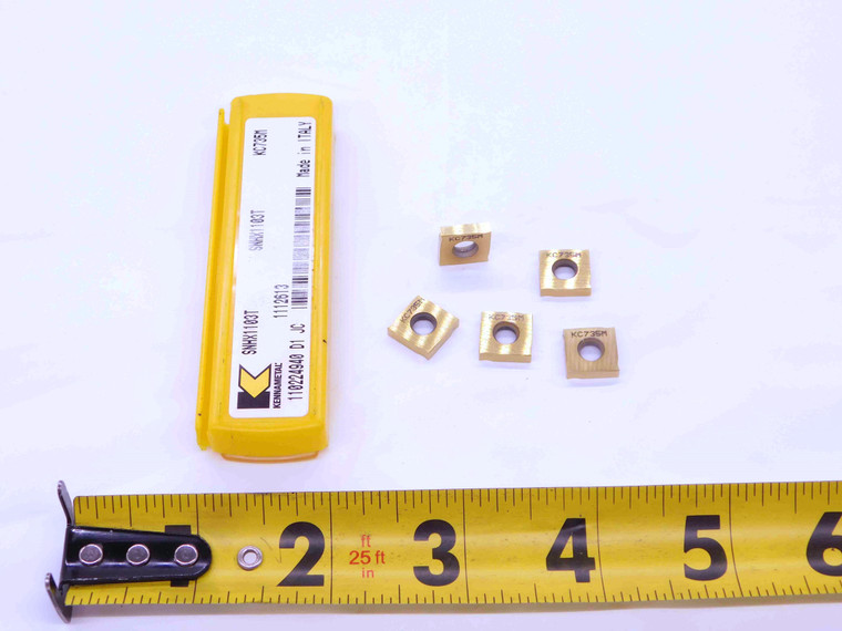5pcs NEW KENNAMETAL SNHX1103T KC735M TiN COATED CARBIDE INSERTS SNHX 11 03 T - EA0356BM5