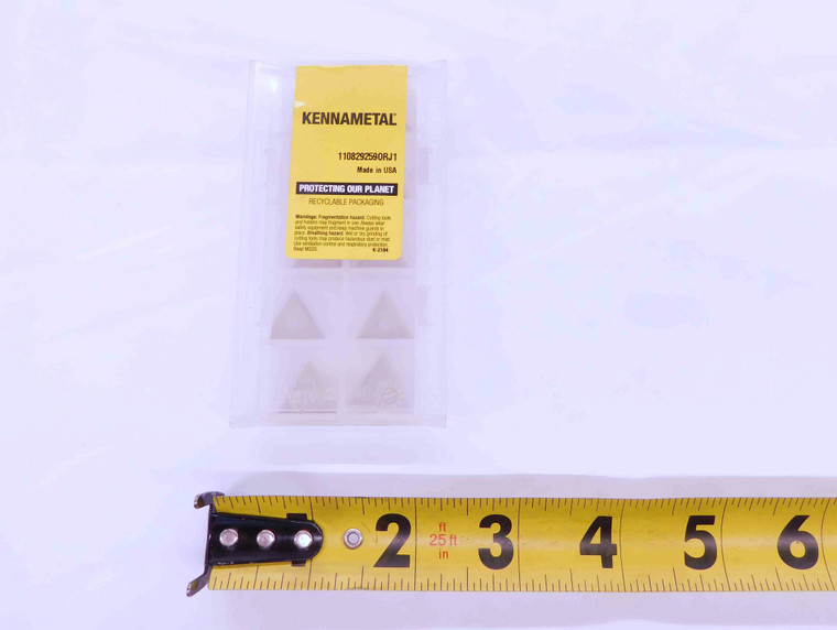10pcs NEW KENNAMETAL T160304P KC810 TiN COATED CARBIDE INSERTS T321P - EA0361BM5