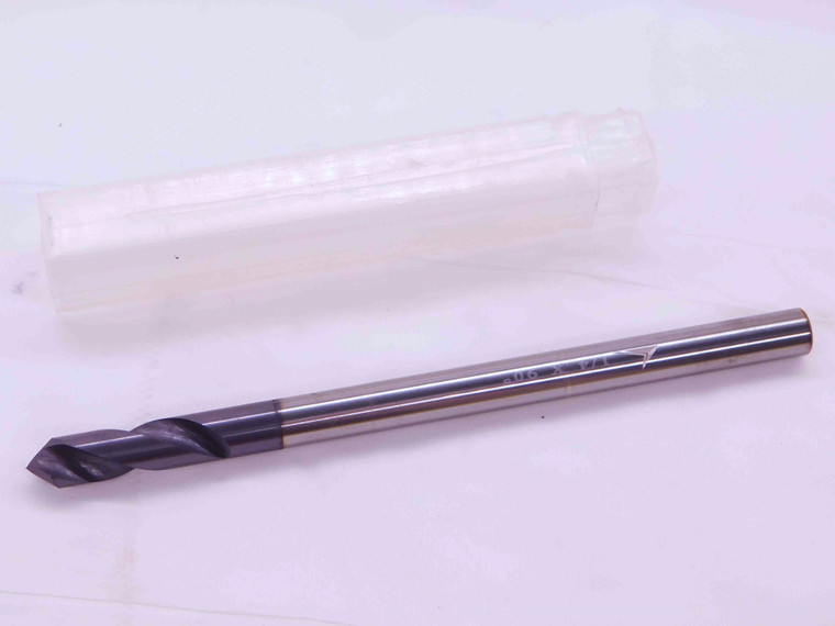 1/4 O.D. TiAIN CARBIDE 90 DEGREE SPOTTING TWIST DRILL BIT .25 LETTER E .2500 - EA0397AU5