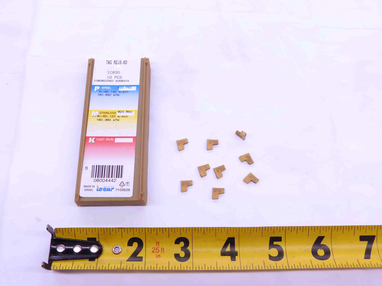 9pcs ISCAR TAG R2JS-6D IC830 TiN CARBIDE PARTING GROOVING INSERTS 2.0mm WIDTH - EA0417BM5