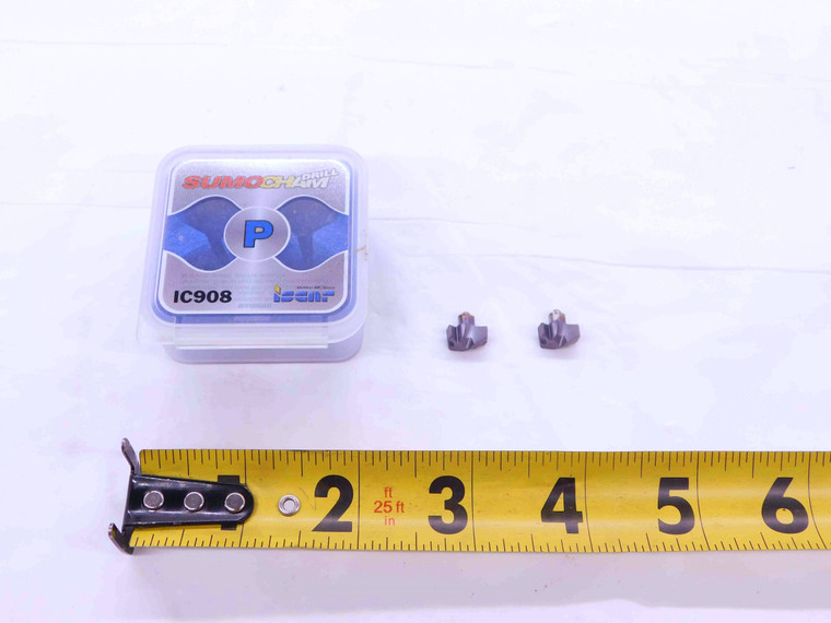2pcs NEW ISCAR ICP 0406 IC908 CARBIDE .406" O.D. REPLACEABLE DRILL TIP INSERTS - EA0427BM5
