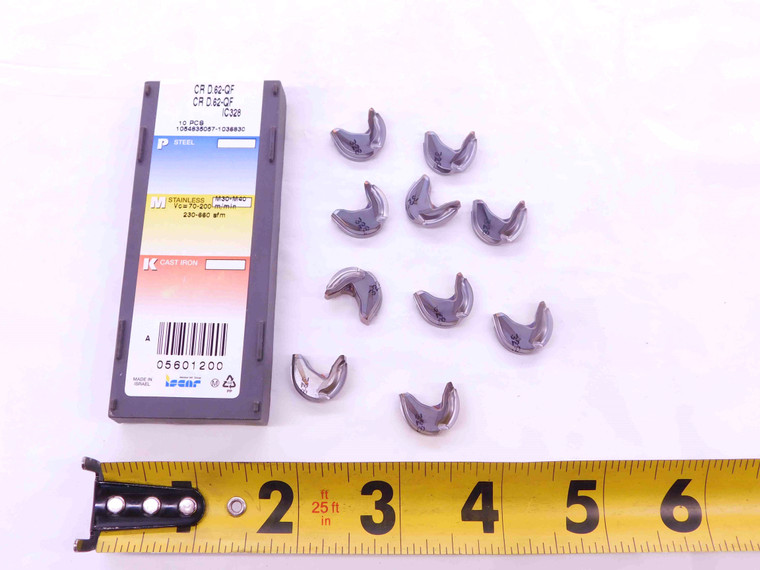 10pcs NEW ISCAR CR D.62-QF IC328 CARBIDE BALL NOSE MILLING INSERTS 5/16 RADIUS - EA0442BM5