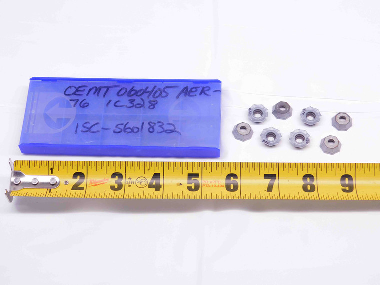 8pcs NEW ISCAR OEMT 060405AER-76 IC328 TiCN COATED CARBIDE MILLING INSERTS - DM0365BM5