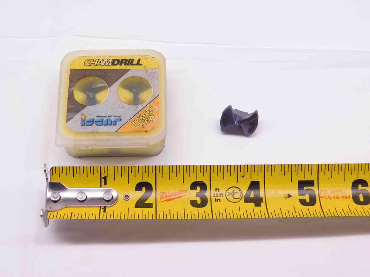 1pc ISCAR IDI 0803-SG IC908 TiAlN CARBIDE REPLACEABLE DRILL TIP INSERT .803 OD - DM0388CT4
