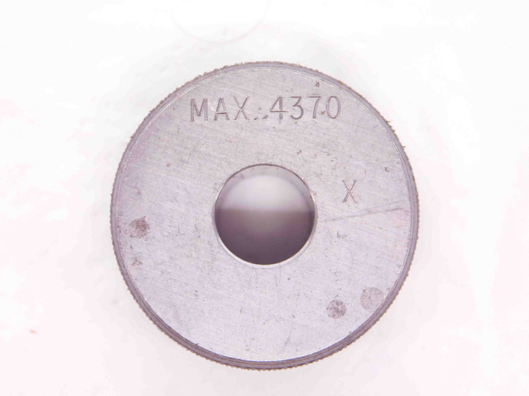 .4370 CLASS X MASTER PLAIN BORE RING GAGE .4375 -.0005 UNDERSIZE 7/16 11 mm .437 - EA0489BY4