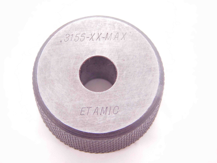 .3155 CLASS XX MASTER PLAIN BORE RING GAGE .3125 +.0030 OVERSIZE 5/16 8 mm CHECK - EA0494BY4