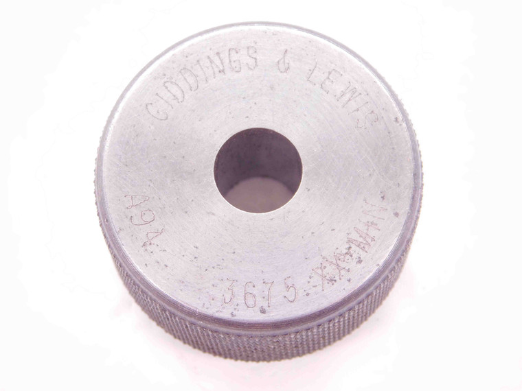 .3675 CLASS XX MASTER PLAIN BORE RING GAGE .3750 -.0075 UNDERSIZE 3/8 9.335 mm - EA0498BY4