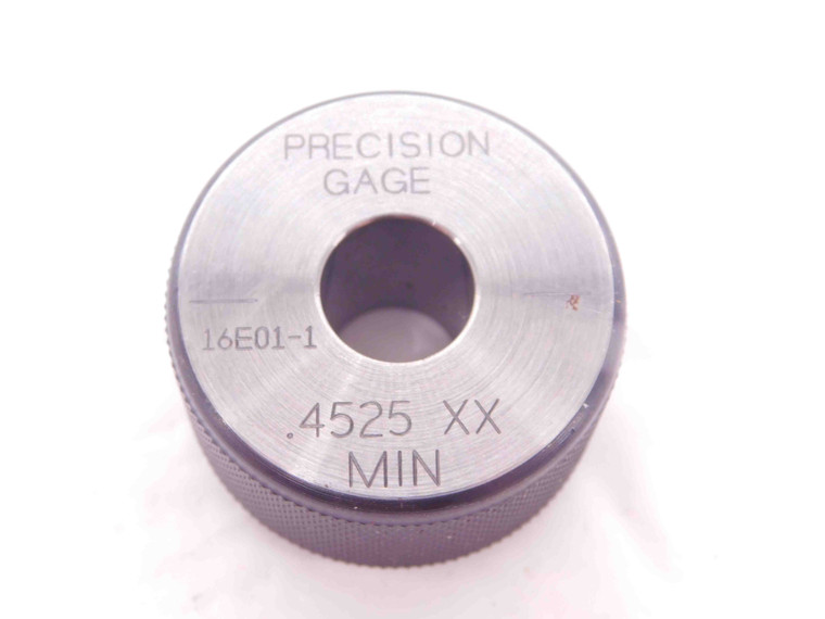.4525 CLASS XX MASTER PLAIN BORE RING GAGE .4531 -.0006 OVERSIZE 29/64 11.494 mm - EA0515BY4