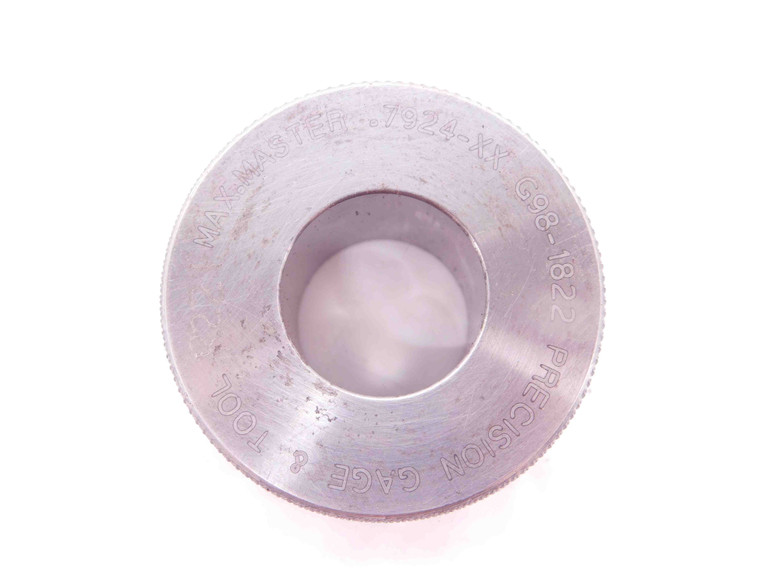 .7924 CLASS XX MASTER PLAIN BORE RING GAGE .7813 +.0111 OVERSIZE 25/32 20 mm - EA0521BY4