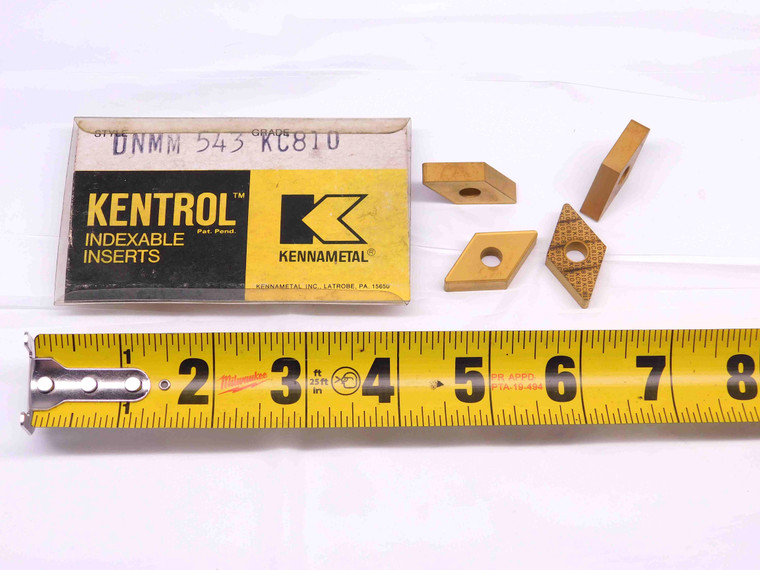 4pcs NEW KENNAMETAL DNMM 543 KC810 TiN CARBIDE INSERTS DNMM543 MADE IN USA - DM0401BM5