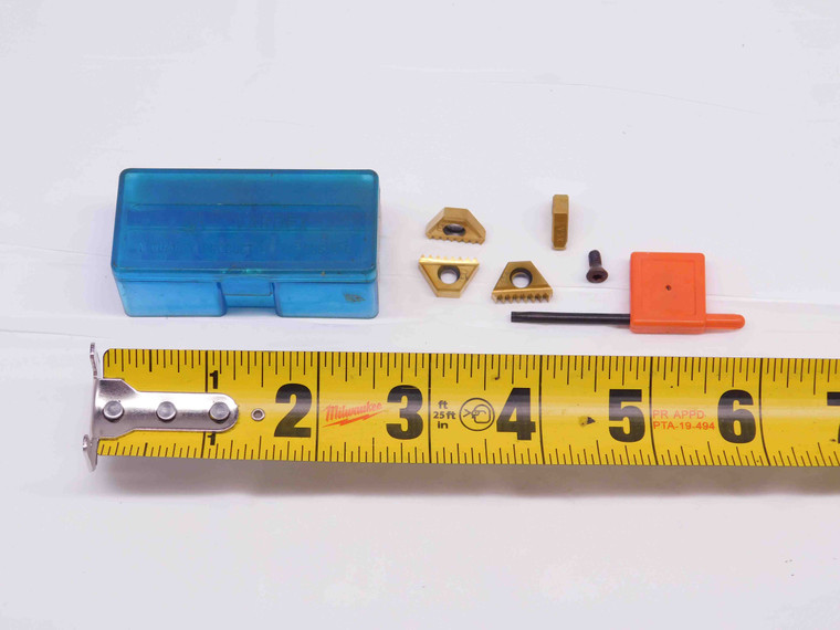 4pcs NEW VARDEX 3EI14NPTFM2 VSX TiN COATED CARBIDE THREAD MILLING INSERTS - DM0415BM5