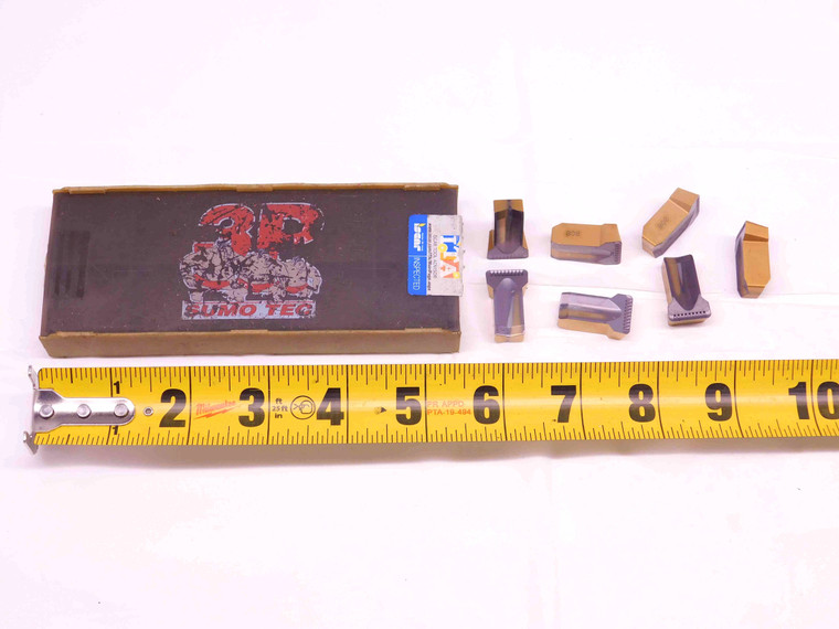 7pcs NEW ISCAR TIGER 1453-152 IC808 AlTiN, TiAlN & TiN CARBIDE GROOVING INSERTS - DM0446CT4