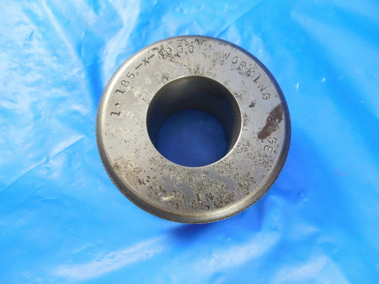 1.185 CLASS X NO GO SMOOTH PLAIN BORE RING GAGE 1.1875 - .0025 UNDERSIZE 1 3/16