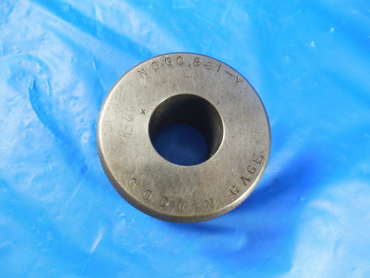 .881 CLASS Y NO GO SMOOTH BORE RING GAGE .875 + .011 OVERSIZE 7/8 INSPECTION