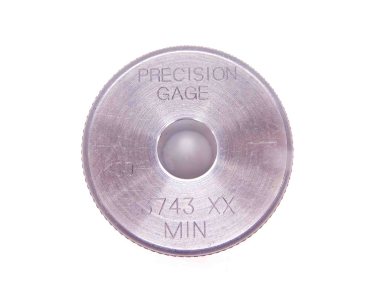 .3743 CLASS XX MASTER PLAIN BORE RING GAGE .3750 -.0007 UNDERSIZE 3/8 9.507 mm - EA0532BY4