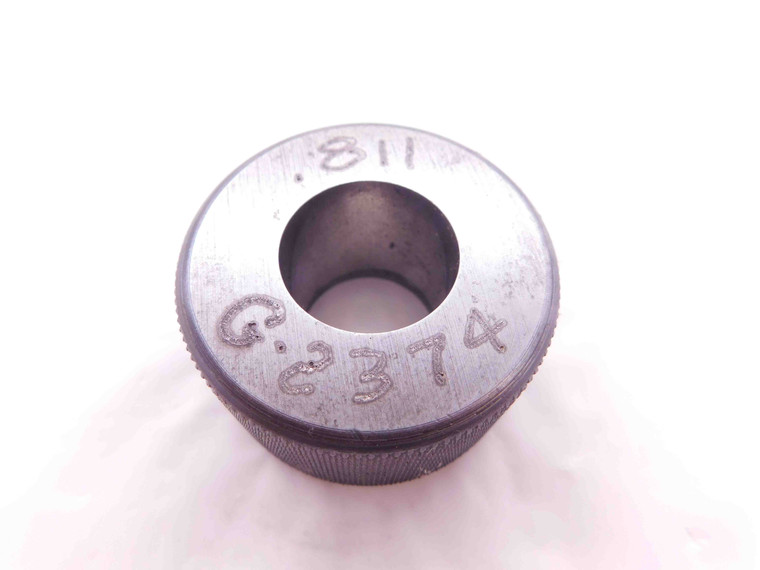 .8110 MASTER PLAIN BORE RING GAGE .8125 -.0015 UNDERSIZE 13/16 20.599 mm .811 - EA0566AD5