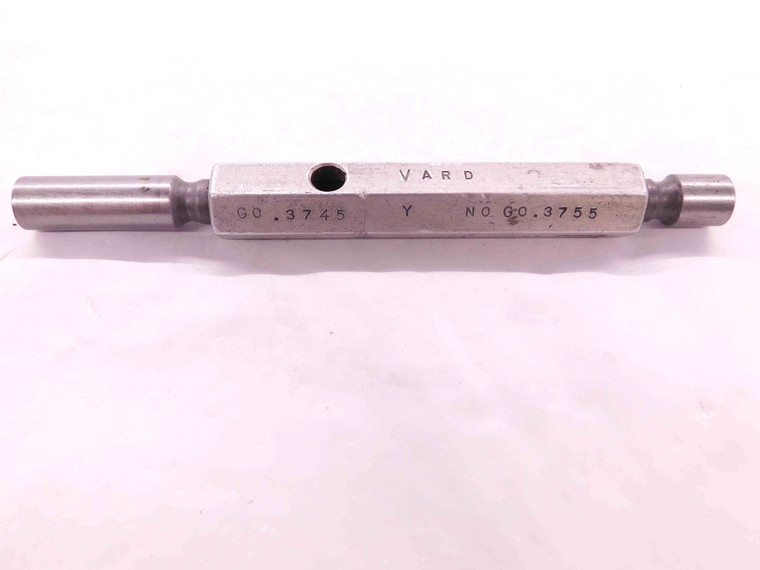 .3745 & .3755 CL Y PIN PLUG GAGE GO NO GO .3750 -.0005 UNDERSIZE 3/8 9.538 mm - EA0581AC5